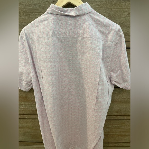 BONOBOS Slim Fit Short Sleeve Button-Up Shirt Size Large - Picture 2 of 3